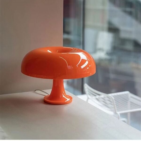Modern Mushroom Table Lamp (orange/white)