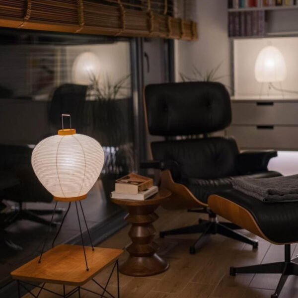 Japanese design paper table lamp