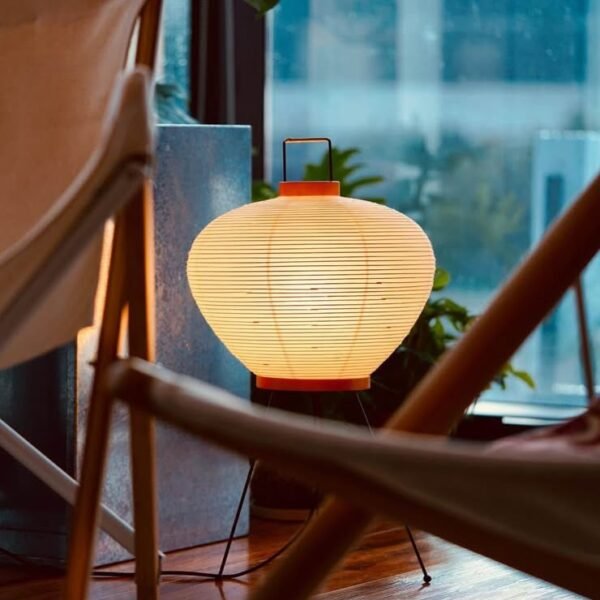 Japanese design paper table lamp